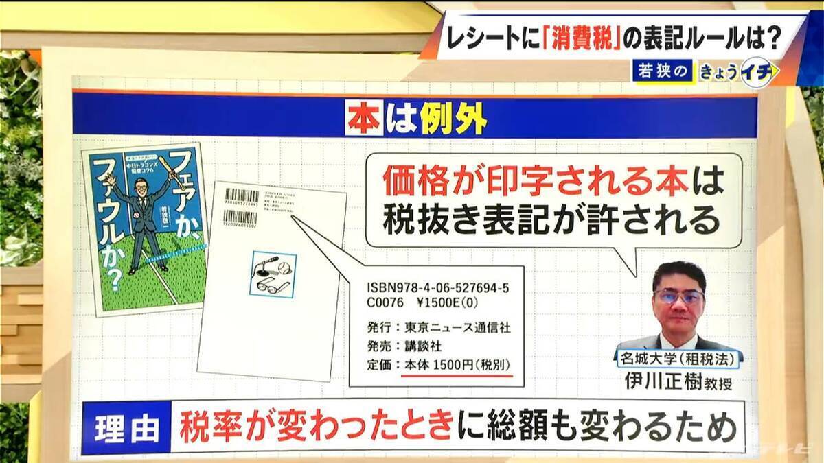 レシートや領収書に｢消費税額｣の記載は必要ない⁉ ｢総額表示｣はマスト！ ｢税抜き表示｣が唯一OKなのは…｢本｣