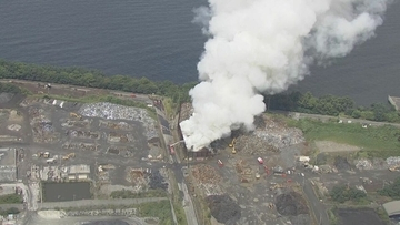 愛知･東海市の大同特殊鋼 知多工場の火事は約37時間経っても鎮火せず 自動車部品の鋼材などを生産する工場は稼働