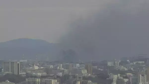 【速報】｢火と黒煙が見える｣ 愛知･みよし市で火事 延焼中 燃えているのは倉庫か けが人の有無など確認中