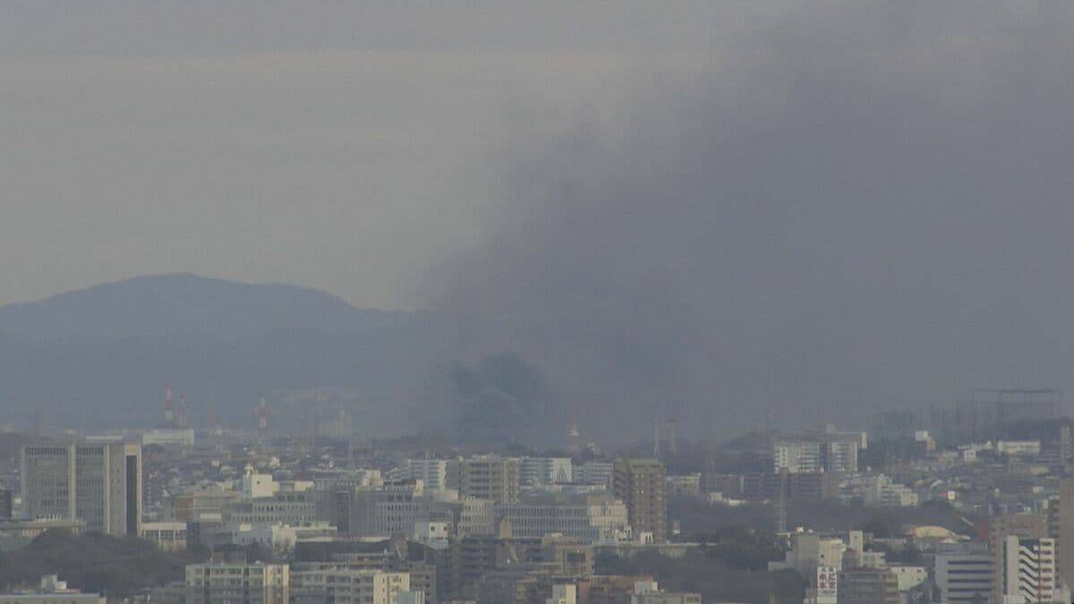 【速報】｢火と黒煙が見える｣ 愛知･みよし市で火事 延焼中 燃えているのは倉庫か けが人の有無など確認中
