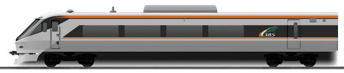 特急｢しなの｣ 新型車両385系のデザイン公開 信濃･木曽･美濃などの沿線をイメージ ｢ジャイロセンサー｣を使用した次世代の振り子式で乗り心地向上