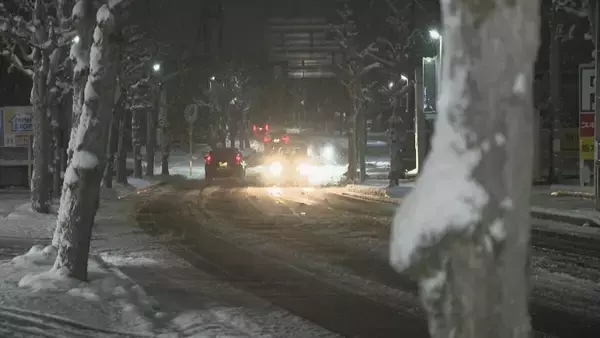 東海地方の各地で雪 三重･いなべ市で積雪15センチ 新幹線遅延や高速道路の予防的通行止めも 名古屋は積雪なしも｢凍える寒さ｣に