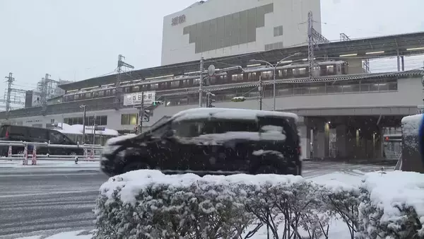 「東海地方の各地で雪 三重･いなべ市で積雪15センチ 新幹線遅延や高速道路の予防的通行止めも 名古屋は積雪なしも｢凍える寒さ｣に」の画像