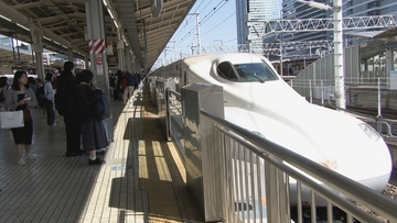 東海道新幹線 ｢上り｣ 5日が混雑ピーク 午後はほぼ満席 6日まで｢のぞみ｣は全席指定席