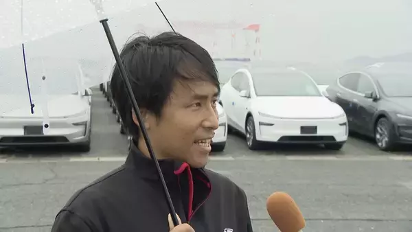 「自動車輸入台数33年連続日本一の愛知･三河港 アメリカの電気自動車｢テスラ｣本格輸入始まる ｢ここから西日本をカバーしていく｣」の画像