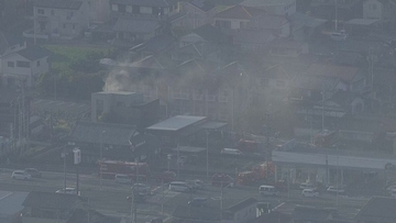 【速報】岐阜･大垣市でアパート火災 住人1人と連絡取れず ｢1階の部屋から煙が出ている｣と通報