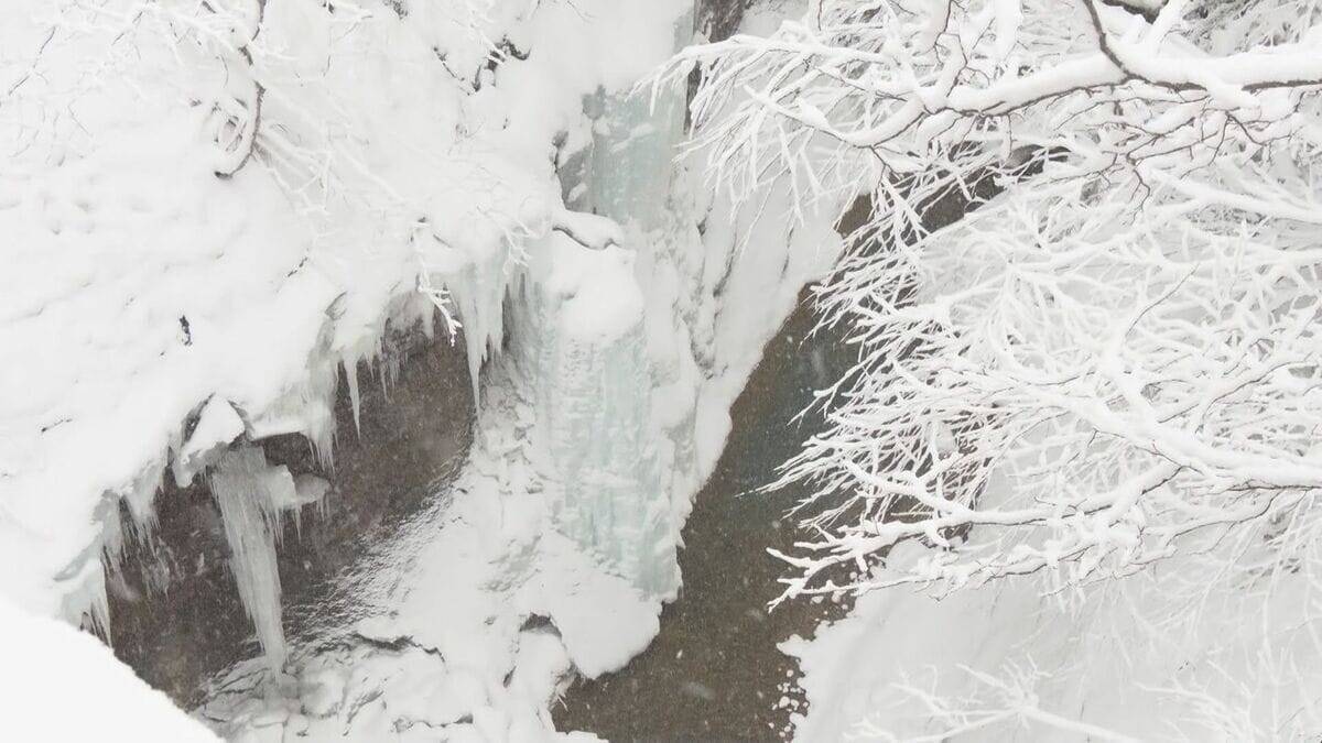 「今年は氷が溶けるのが早い」アイスクライミング中の氷崩落事故 警察などが現場調査 岐阜・下呂市