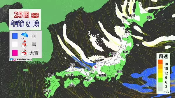 「【大雪情報】東海地方はいつ雪が降る？今夜は名古屋でも降雪予想 東海は25日（日）まで雪に警戒を 三重･いなべ市には｢大雪警報｣ 最新の雪シミュレーション」の画像
