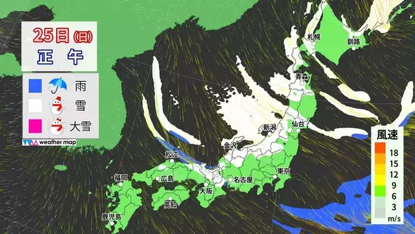 「【大雪情報】東海地方はいつ雪が降る？今夜は名古屋でも降雪予想 東海は25日（日）まで雪に警戒を 三重･いなべ市には｢大雪警報｣ 最新の雪シミュレーション」の画像