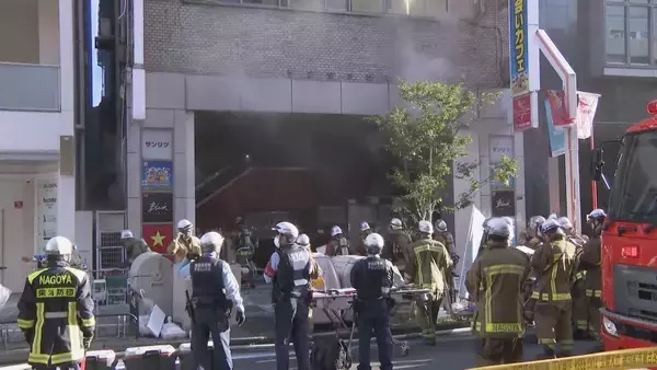 名古屋･栄の繁華街で火事 ｢2階から煙が出ている｣とビル関係者から通報 火元は飲食店か 栄三丁目