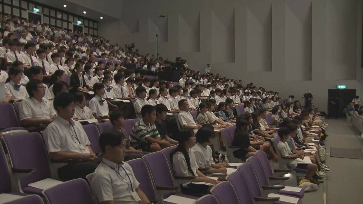豊川海軍工廠 空襲から81年 学生含む2500人以上が犠牲に 豊川市長｢恒久平和に向けて全力を尽くす｣ 平和祈念式典で誓う