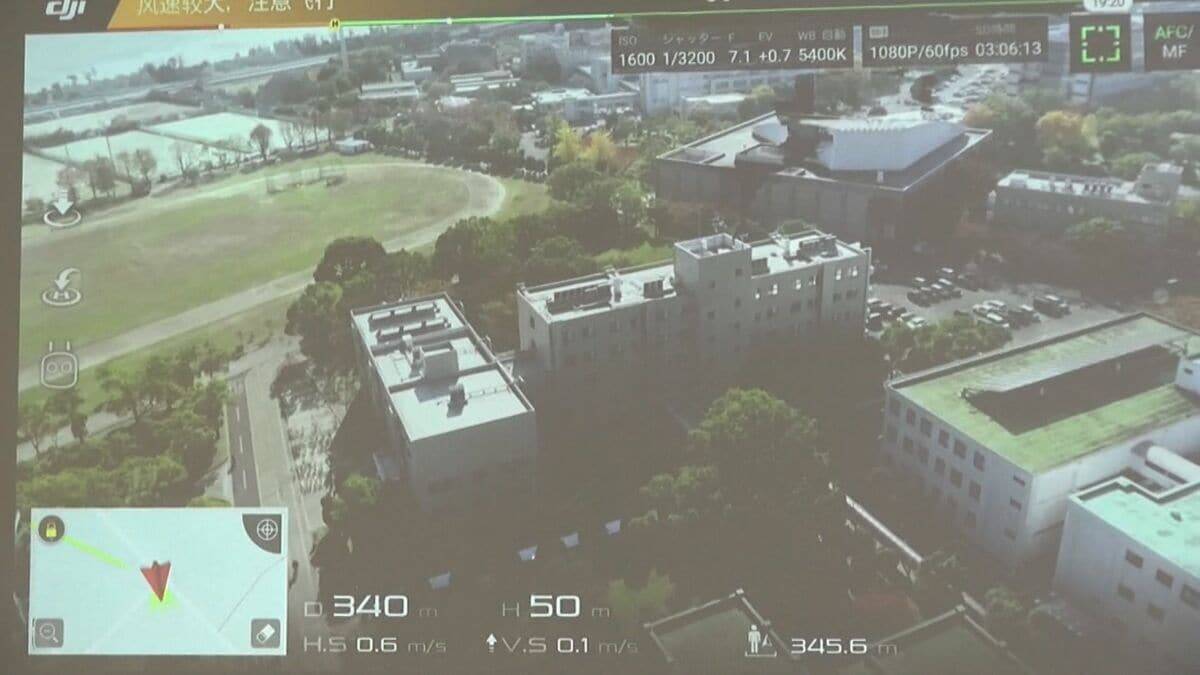 海も川も近い…三重大学で南海トラフ巨大地震を想定し津波避難訓練 ｢実際の津波が来た時を想像しながら避難訓練するのが大事｣ ドローンで液状化など被害情報の収集も