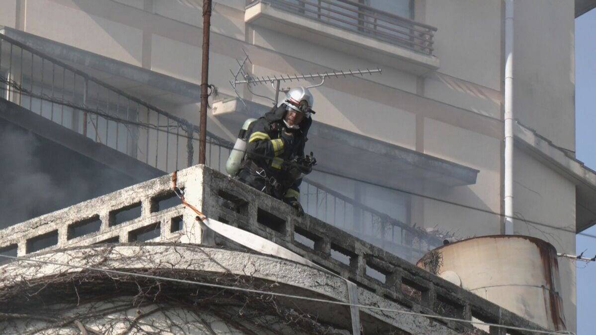 温泉街でホテルの従業員寮が焼け… 3人救助 40代男性を病院に搬送 愛知･蒲郡市の西浦温泉街