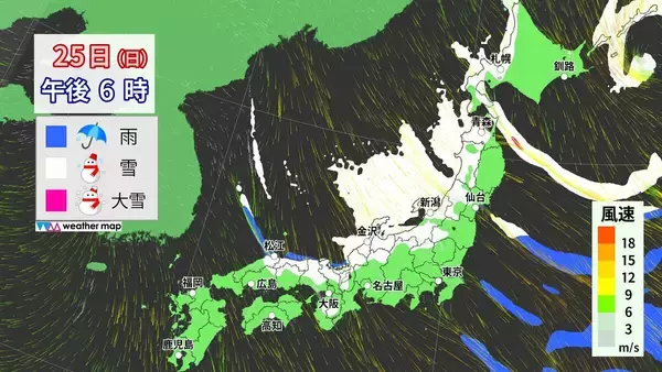 「【大雪情報】今夜から再び東海地方で雪予想 名古屋も雪か 週末にかけて岐阜を中心に警戒を 雪のシミュレーション 気象庁」の画像