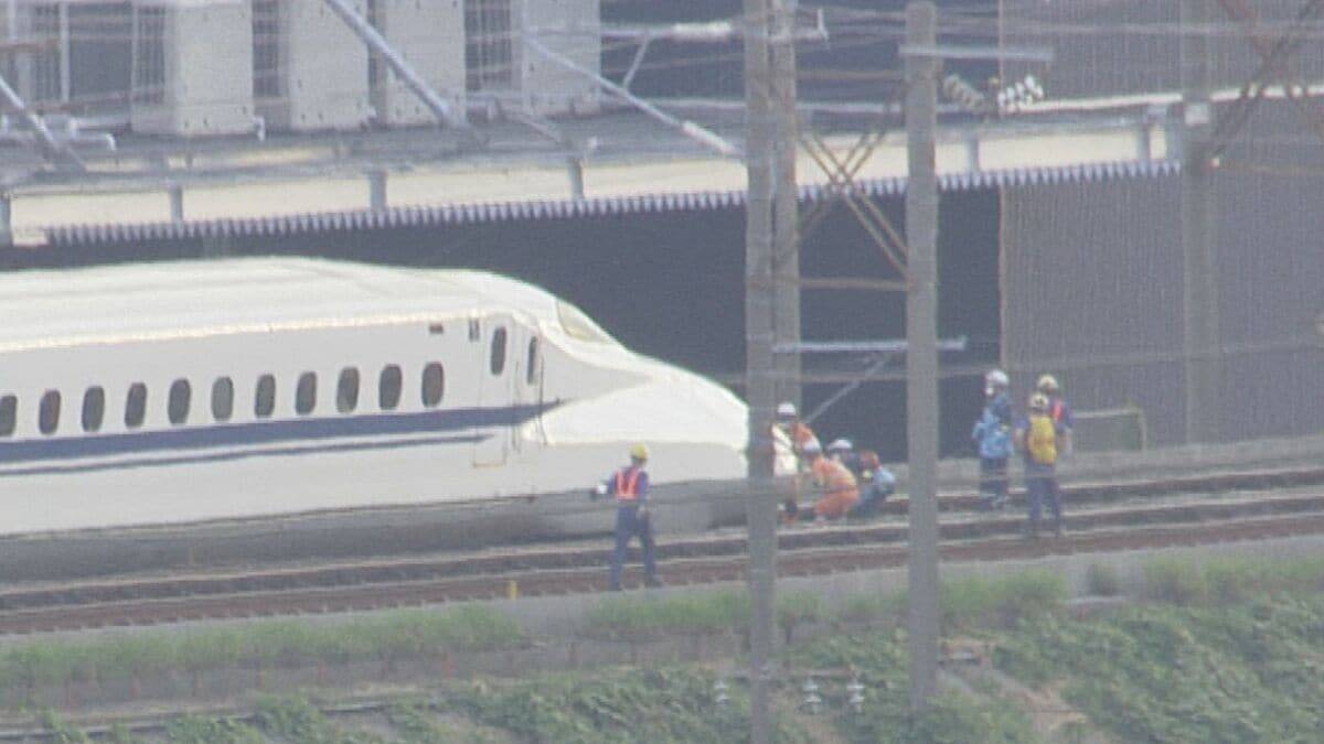 【速報】東海道新幹線 全線で運転見合わせ 運転再開には時間を要する見込み 浜松駅で線路内に人が立ち入り