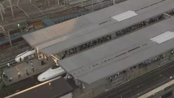 「【速報】東海道新幹線 全線で運転見合わせ 運転再開には時間を要する見込み 浜松駅で線路内に人が立ち入り」の画像