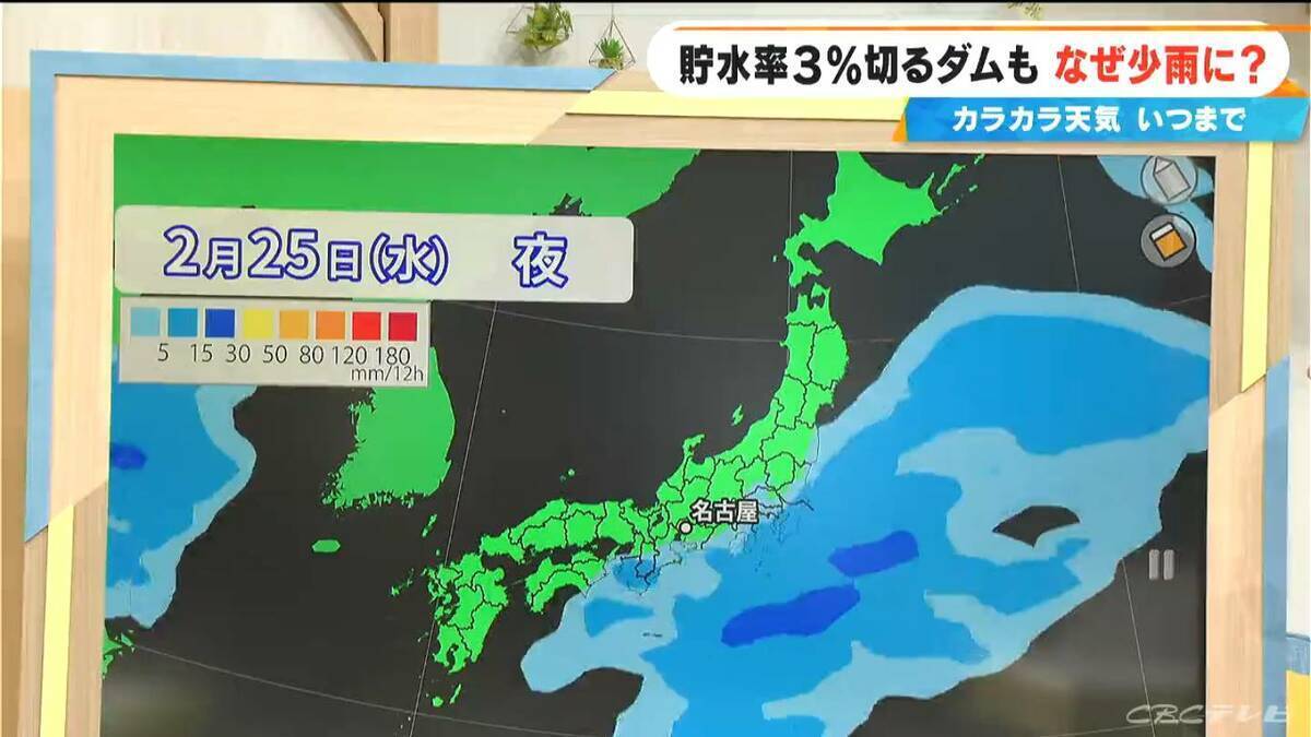 少雨はいつまで？長引く水不足…貯水率3％を切るダムも 来週は“恵の雨”に期待 最新の雨シミュレーション