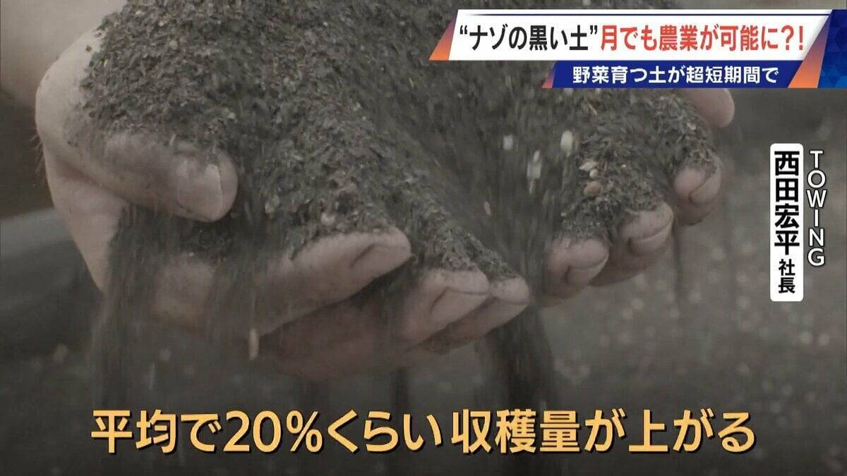 “謎の黒い土” 月での農業を可能にする技術？甘いミニトマトの収穫はロボットで 日本の農業を変える最先端技術