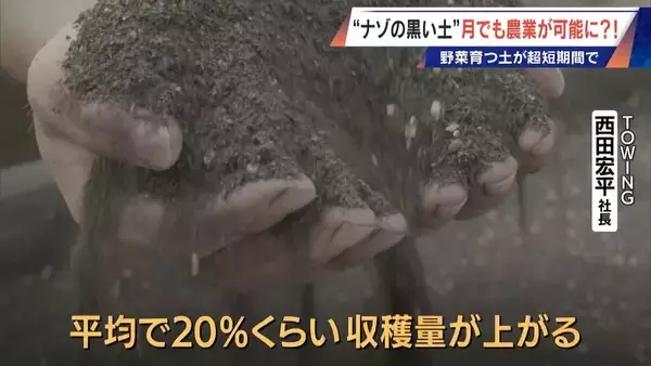 「“謎の黒い土” 月での農業を可能にする技術？甘いミニトマトの収穫はロボットで 日本の農業を変える最先端技術」の画像