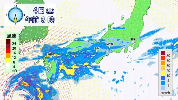「東海地方は広く雨 非常に激しい雨も 今後の雨シミュレーション 愛知･名古屋･岐阜･三重の天気予報（9/3）」の画像