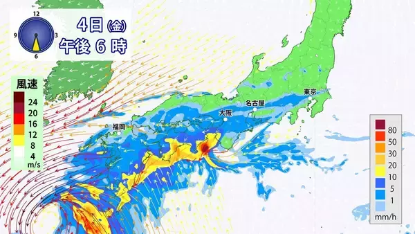 「東海地方は広く雨 非常に激しい雨も 今後の雨シミュレーション 愛知･名古屋･岐阜･三重の天気予報（9/3）」の画像