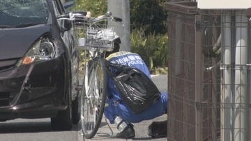 自転車の女子高校生が車にはねられ意識不明の重体 車を運転していた36歳会社員の男性から話を聞く 愛知･清須市