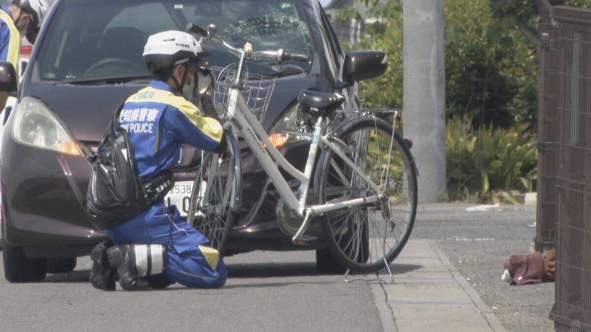 自転車の女子高校生が車にはねられ意識不明の重体 車を運転していた36歳会社員の男性から話を聞く 愛知･清須市