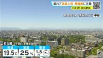 東海地方は午後も広く晴れ 名古屋や岐阜で予想最高気温24℃ 風はやや強く日差しが強いため紫外線対策を 愛知･名古屋･岐阜･三重の天気予報（5/5 昼）
