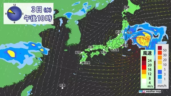 「【台風情報】台風6号チャンミーの進路 あさって(水)にかけて西日本～東日本へ接近おそれ 雨･風シミュレーション 気象庁」の画像