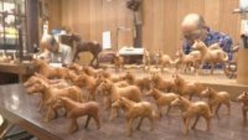 飛騨の伝統工芸「一位一刀彫」で来年の干支“午”の置物作り　「来年は“ウマ”くいく年に」　岐阜・高山市