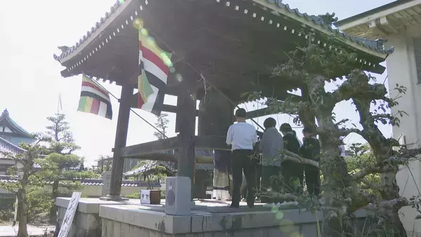 「原爆投下から81年 愛知･北名古屋市で“平和を祈る鐘” ｢他の国の人たちも平和になってほしい｣ 市長や地元のボーイスカウトらが黙とう」の画像