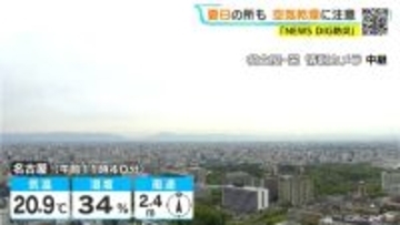 岐阜で25℃予想 ことし初の夏日か 各地でヒノキ花粉｢極めて多い｣見込み 愛知･名古屋･岐阜･三重の天気予報（4/13 昼）