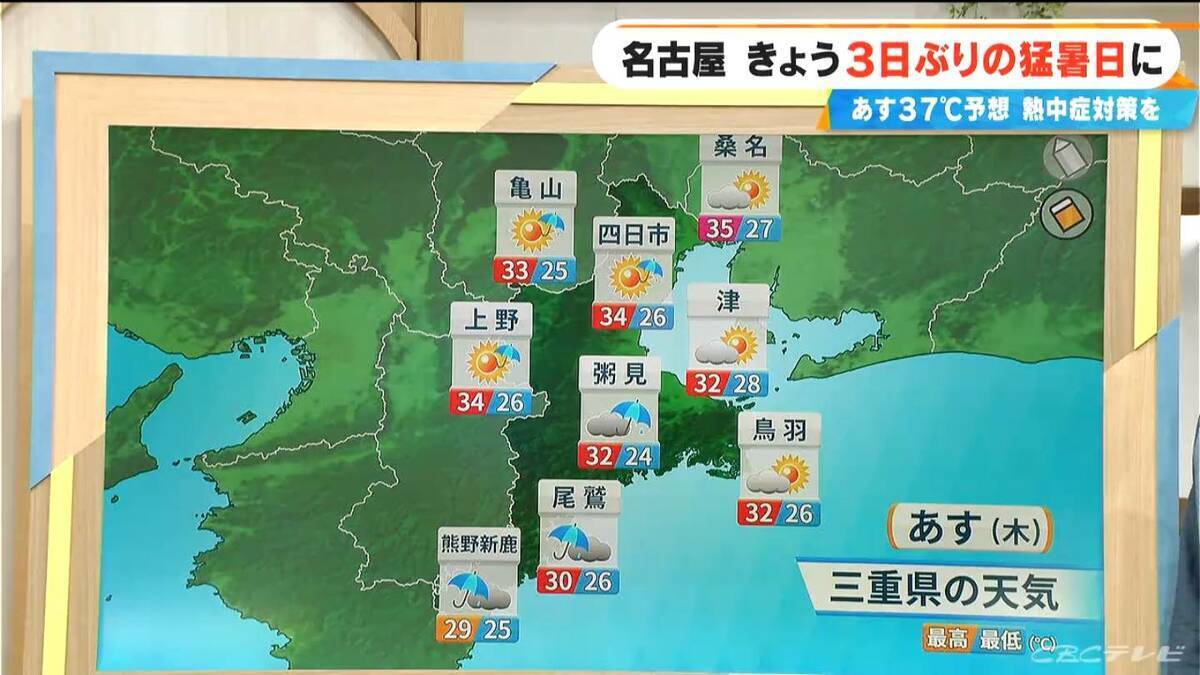 暑さの原因の一つは台風 もう一つ“台風のたまご”も？ “暑い名古屋”の猛暑日は8月に何日ぐらいに？【気象予報士解説】
