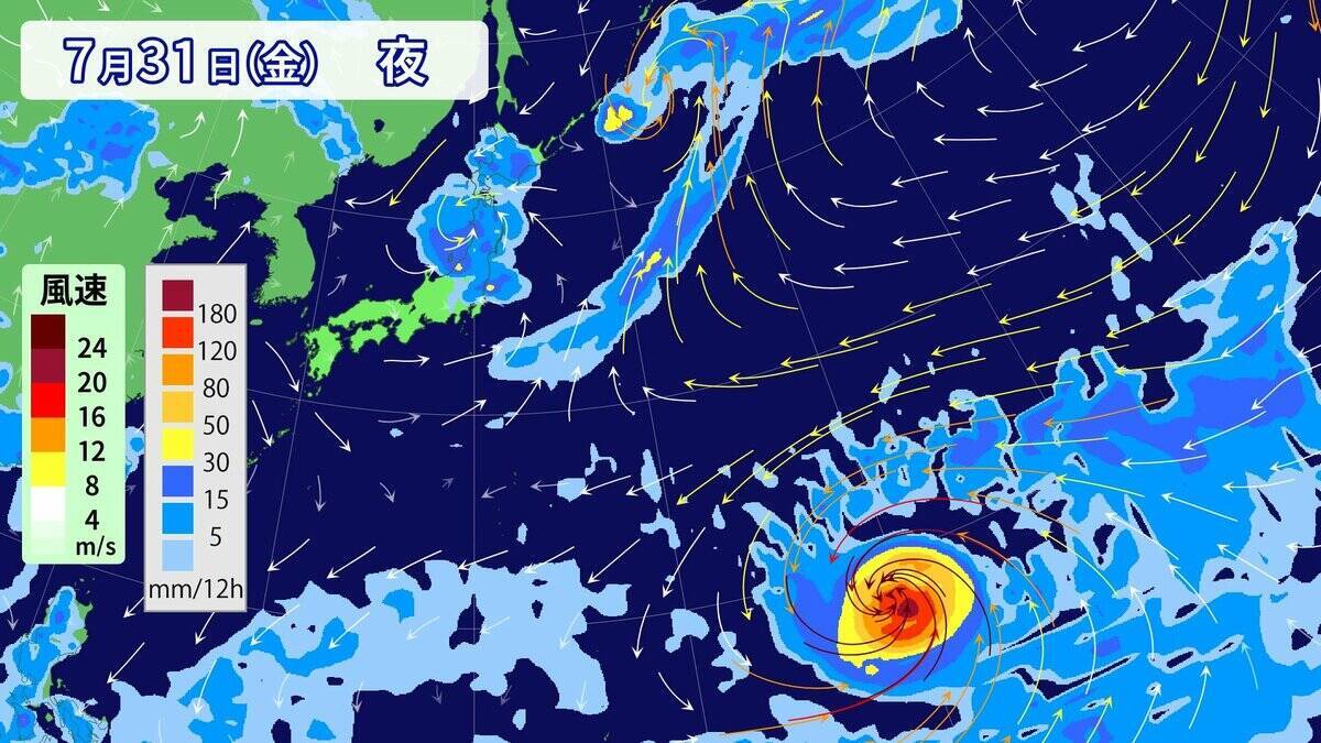 台風13号 8月上旬にかけて日本へ接近おそれ 今後“猛烈な”勢力に発達予想 ｢ドルフィン｣ の進路は？雨･風シミュレーション【台風情報】