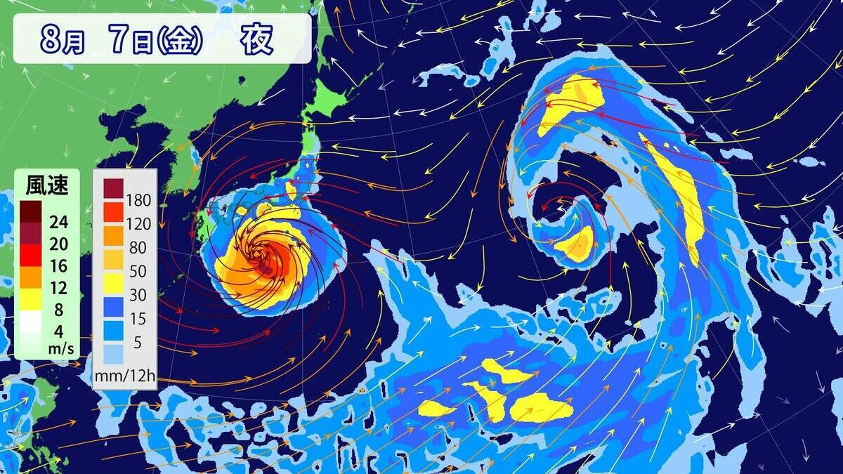 台風13号 8月上旬にかけて日本へ接近おそれ 今後“猛烈な”勢力に発達予想 ｢ドルフィン｣ の進路は？雨･風シミュレーション【台風情報】