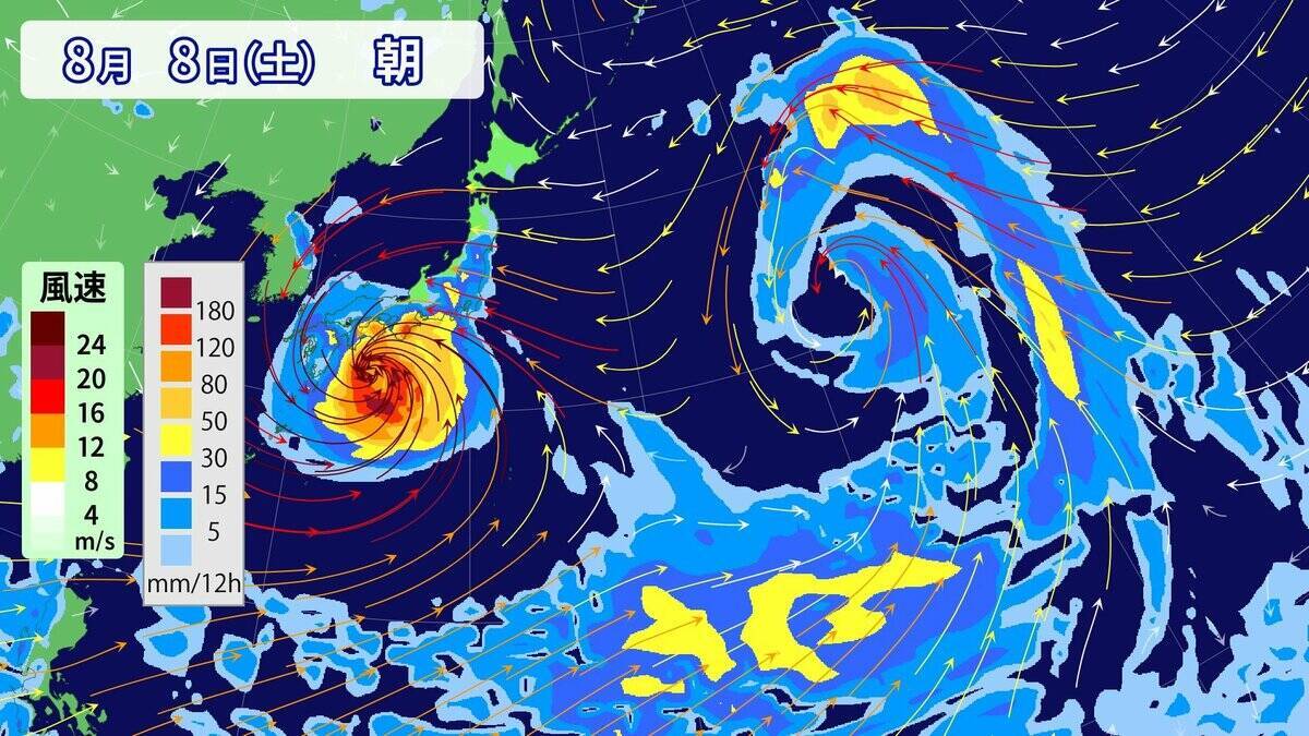 台風13号 8月上旬にかけて日本へ接近おそれ 今後“猛烈な”勢力に発達予想 ｢ドルフィン｣ の進路は？雨･風シミュレーション【台風情報】