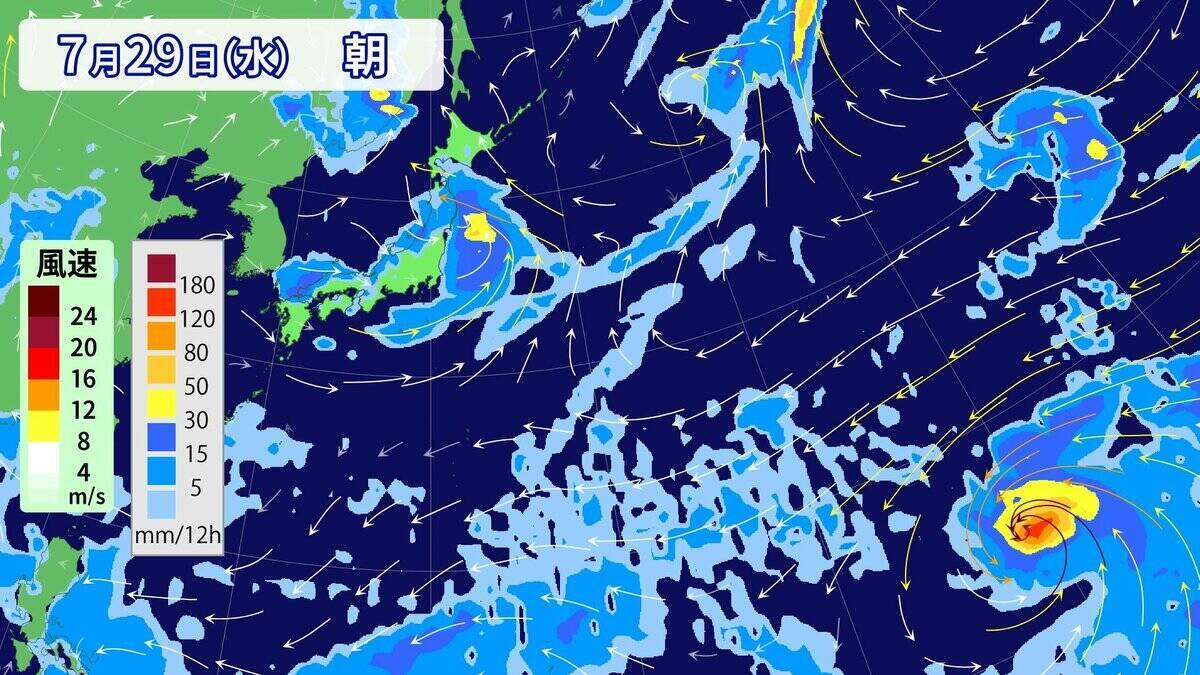 台風13号 8月上旬にかけて日本へ接近おそれ 今後“猛烈な”勢力に発達予想 ｢ドルフィン｣ の進路は？雨･風シミュレーション【台風情報】
