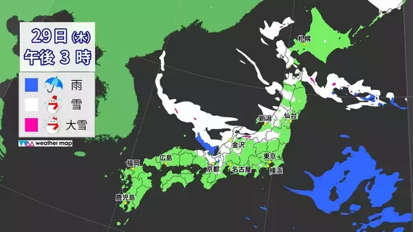 「【雪情報】今週後半は名古屋で再び｢雪｣予想 また強い寒気が襲来… 先週の最長寒気と何が違う？最新の雪シミュレーション」の画像