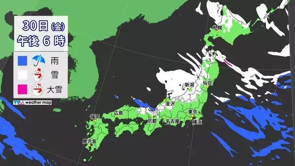 「【雪情報】今週後半は名古屋で再び｢雪｣予想 また強い寒気が襲来… 先週の最長寒気と何が違う？最新の雪シミュレーション」の画像