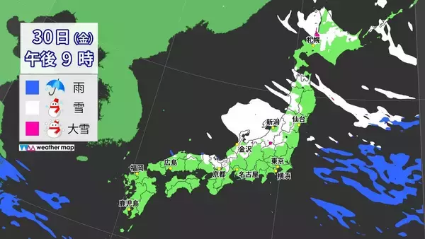 「【雪情報】今週後半は名古屋で再び｢雪｣予想 また強い寒気が襲来… 先週の最長寒気と何が違う？最新の雪シミュレーション」の画像
