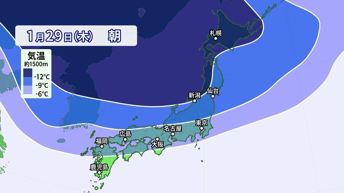 【雪情報】今週後半は名古屋で再び｢雪｣予想 また強い寒気が襲来… 先週の最長寒気と何が違う？最新の雪シミュレーション