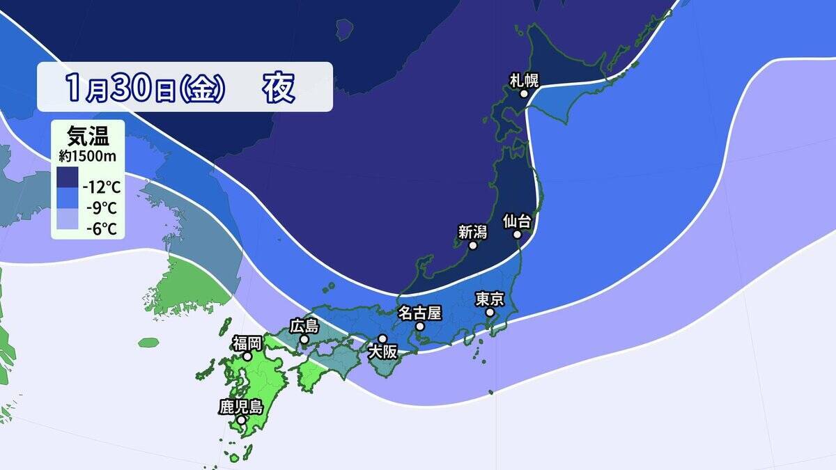 【雪情報】今週後半は名古屋で再び｢雪｣予想 また強い寒気が襲来… 先週の最長寒気と何が違う？最新の雪シミュレーション