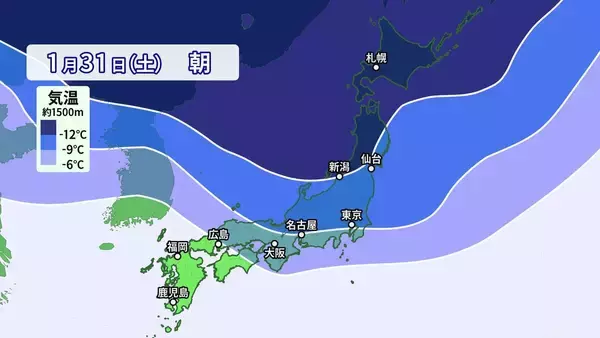 「【雪情報】今週後半は名古屋で再び｢雪｣予想 また強い寒気が襲来… 先週の最長寒気と何が違う？最新の雪シミュレーション」の画像