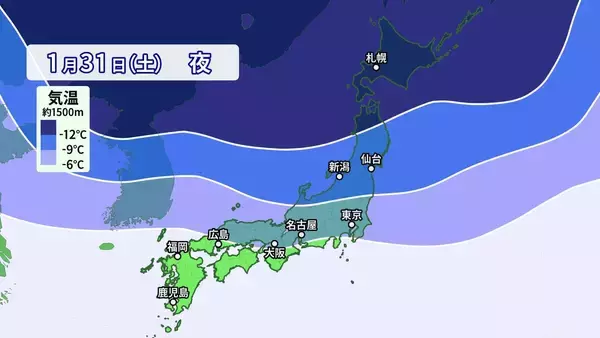 「【雪情報】今週後半は名古屋で再び｢雪｣予想 また強い寒気が襲来… 先週の最長寒気と何が違う？最新の雪シミュレーション」の画像