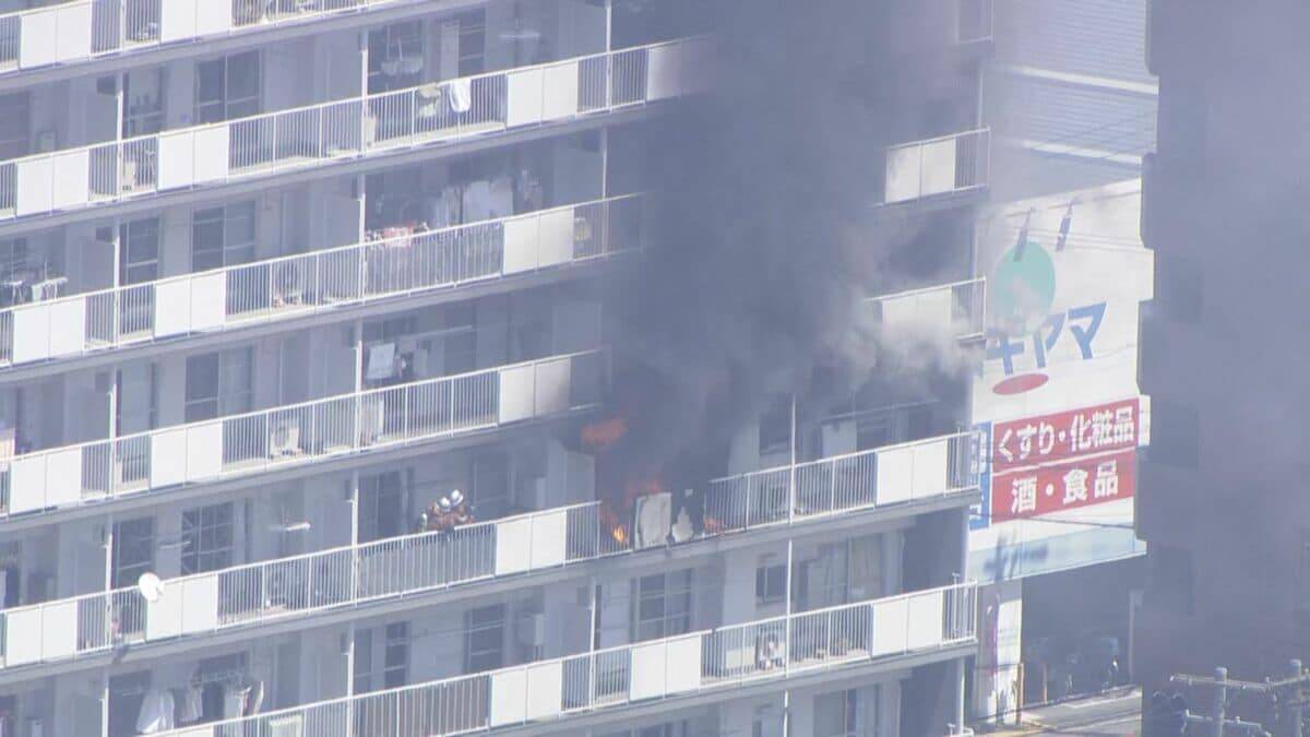 名古屋でマンション火災 90代女性がやけど ｢6階から黒煙が出ている｣と通報 地下鉄桜通線･瑞穂運動場西駅近くの住宅街