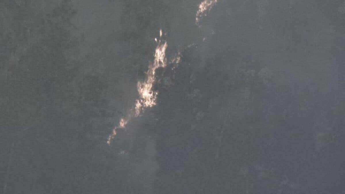 【速報】三重･津市で山林火災 延焼中 激しく燃える様子も… ｢山から煙が上がっている｣と通報 美杉町下之川の山林