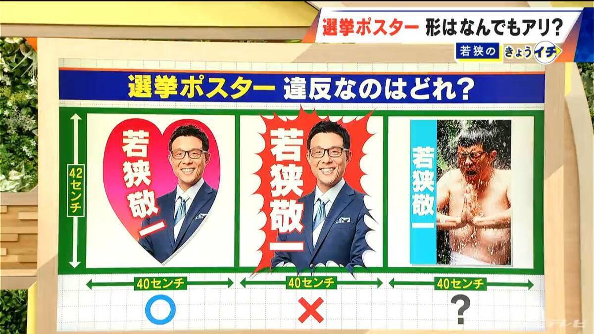 ｢ハート｣はOK ｢ギザギザ｣はNG？意外な違反理由…選挙ポスターに“滝行の写真”は？選挙のあれこれを調査【衆議院選挙2026】