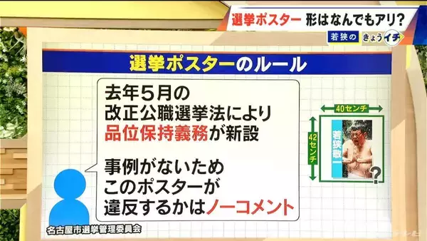 「｢ハート｣はOK？ ｢ギザギザ｣はNG？意外な違反理由…選挙ポスターに“滝行の写真”は？選挙のあれこれを調査【衆議院選挙2026】」の画像