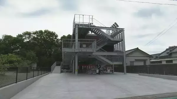 南海トラフ巨大地震で最大11ｍの津波想定 三重･紀宝町に4基目の津波避難タワー完成 100人収容･更衣室や簡易トイレも