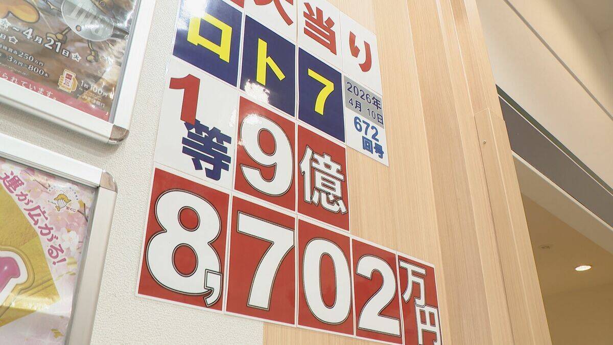宝くじ1等 9億8700万円が出た！名古屋･南区｢イオンモール新瑞橋｣の売り場 ｢夢の世界｣｢ラッキーな人だ…｣ 当選確率は“約1000万分の1”